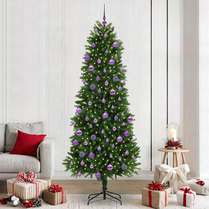 vidaXL Christmas Tree with 300 LEDs with Stand Green 240 cm PE - 49304