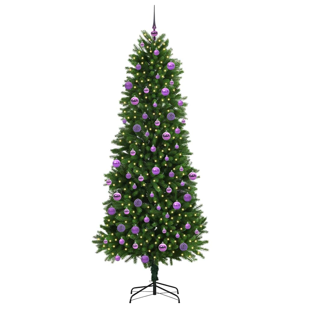 vidaXL Christmas Tree with 300 LEDs with Stand Green 240 cm PE - 49304