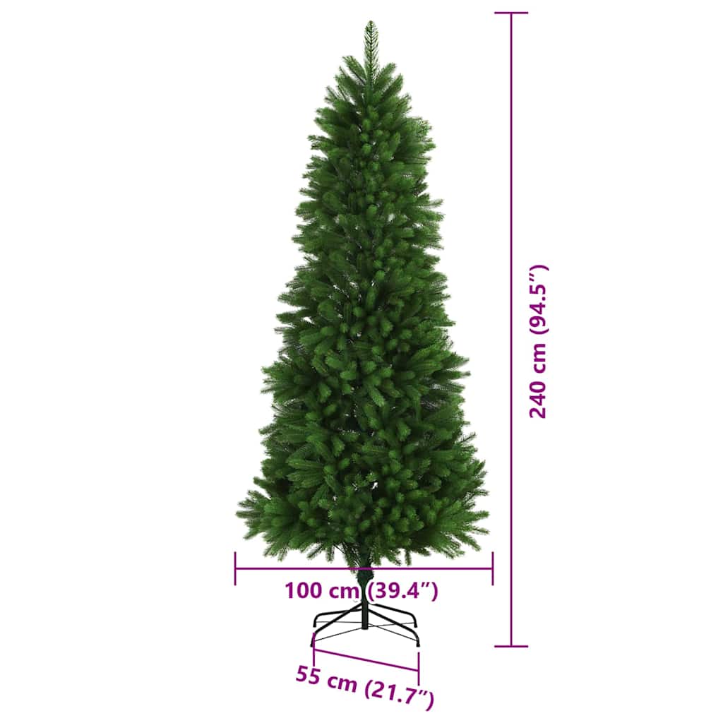 vidaXL Christmas Tree with 300 LEDs with Stand Green 240 cm PE - 49304