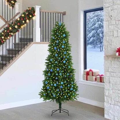 vidaXL Christmas Tree with 300 LEDs with Stand Green 240 cm PE - 49307