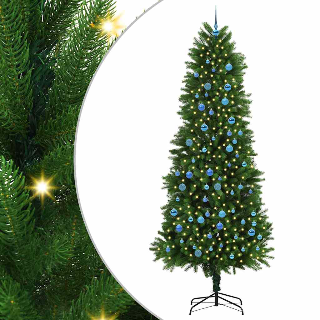vidaXL Christmas Tree with 300 LEDs with Stand Green 240 cm PE - 49307