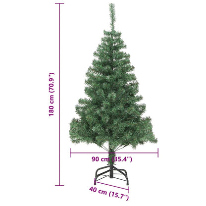 vidaXL Christmas Tree Green 180 cm PVC - 49389
