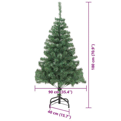 vidaXL Christmas Tree Green 180 cm PVC - 49422