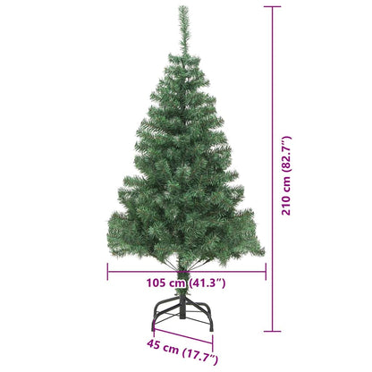 vidaXL Christmas Tree Green 210 cm PVC