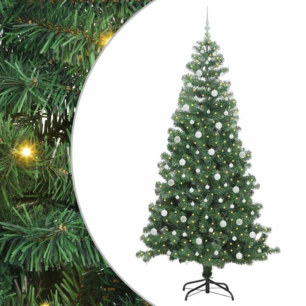 vidaXL Christmas Tree Green 240 cm PVC - 49441