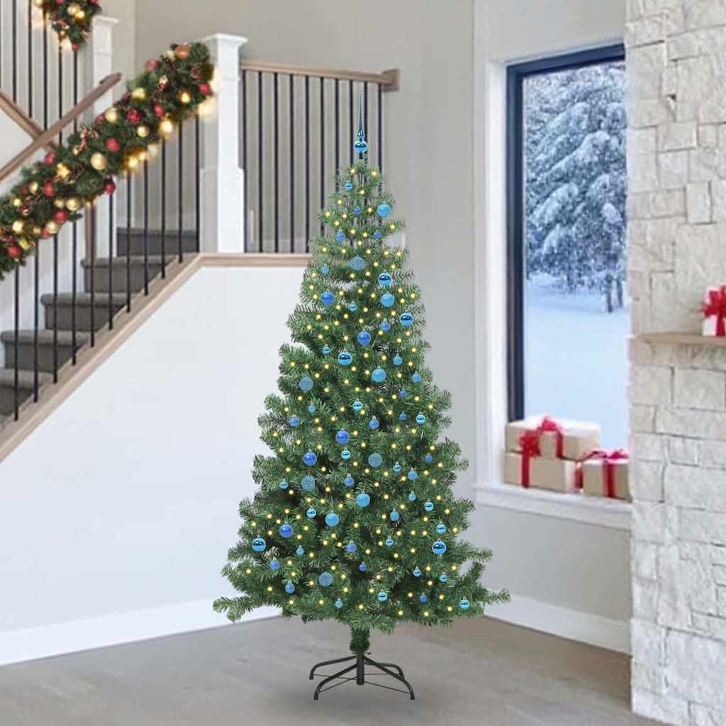 vidaXL Christmas Tree Green 240 cm PVC - 49451