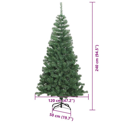 vidaXL Christmas Tree Green 240 cm PVC - 49451