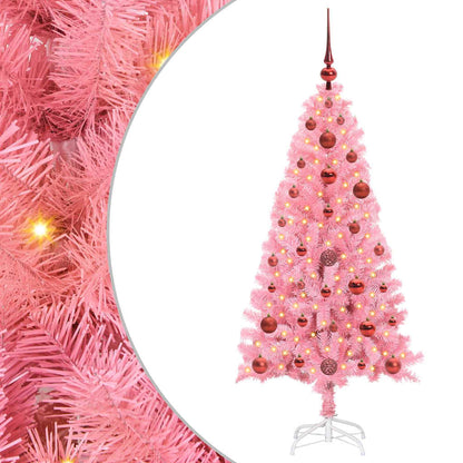 vidaXL Christmas Tree Pink 120 cm PVC