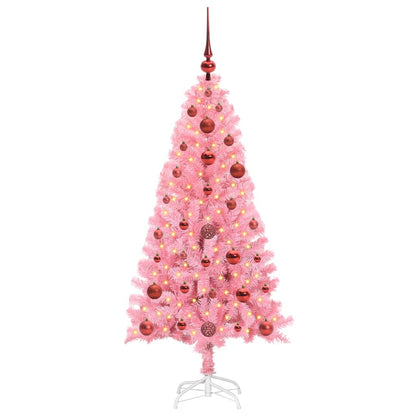 vidaXL Christmas Tree Pink 120 cm PVC
