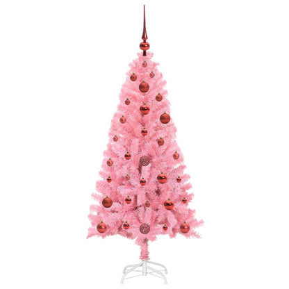 vidaXL Christmas Tree Pink 120 cm PVC