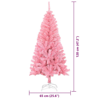 vidaXL Christmas Tree Pink 120 cm PVC