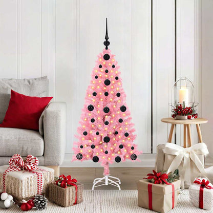 vidaXL Christmas Tree Pink 120 cm PVC - 49463