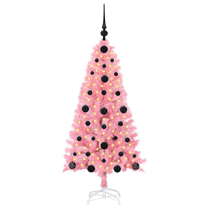 vidaXL Christmas Tree Pink 120 cm PVC - 49463