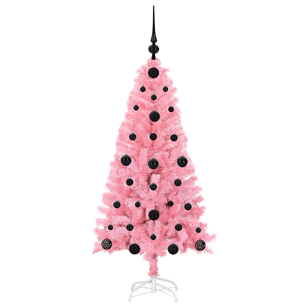 vidaXL Christmas Tree Pink 120 cm PVC - 49463
