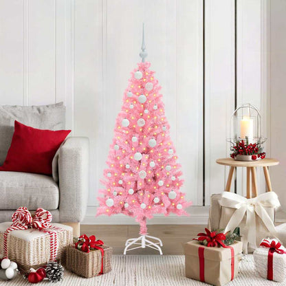 vidaXL Christmas Tree Pink 120 cm PVC - 49464