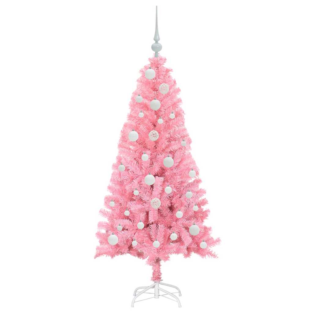 vidaXL Christmas Tree Pink 120 cm PVC - 49464