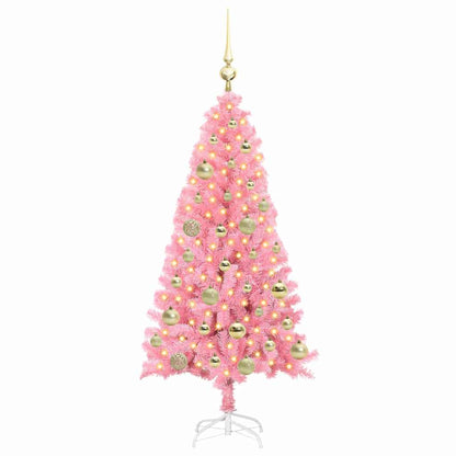 vidaXL Christmas Tree Pink 120 cm PVC - 49471