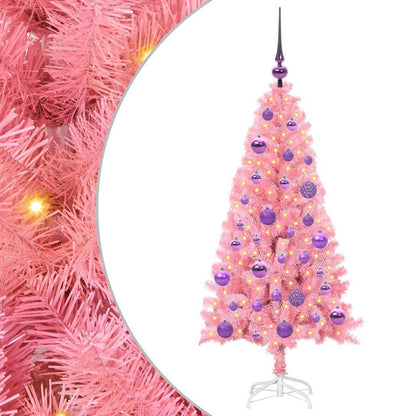vidaXL Christmas Tree Pink 120 cm PVC - 49480