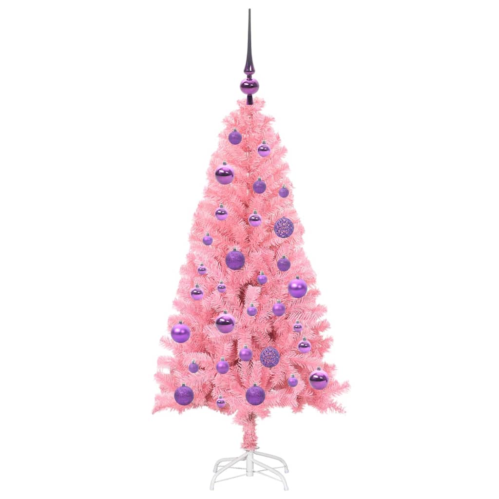 vidaXL Christmas Tree Pink 120 cm PVC - 49480