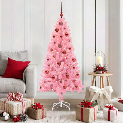 vidaXL Christmas Tree Pink 150 cm PVC