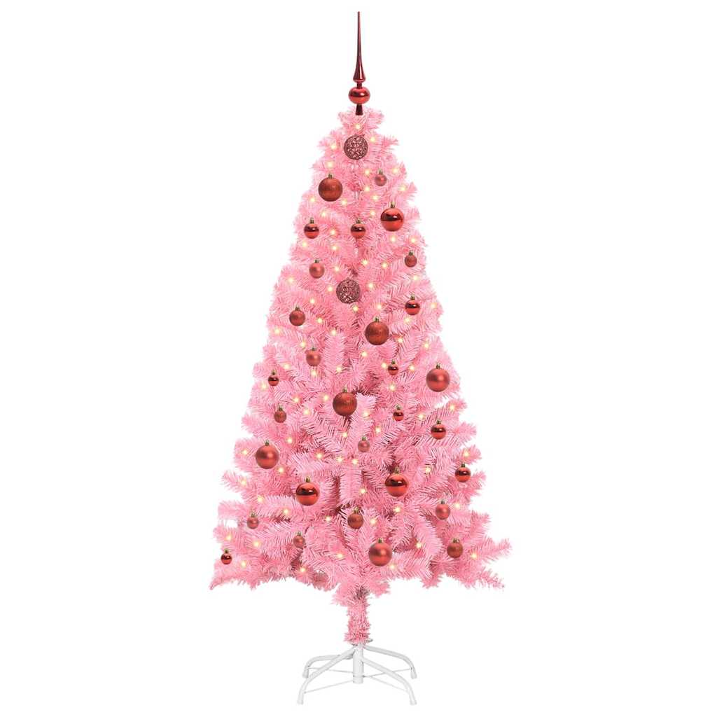 vidaXL Christmas Tree Pink 150 cm PVC