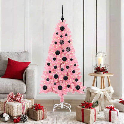 vidaXL Christmas Tree Pink 150 cm PVC - 49498