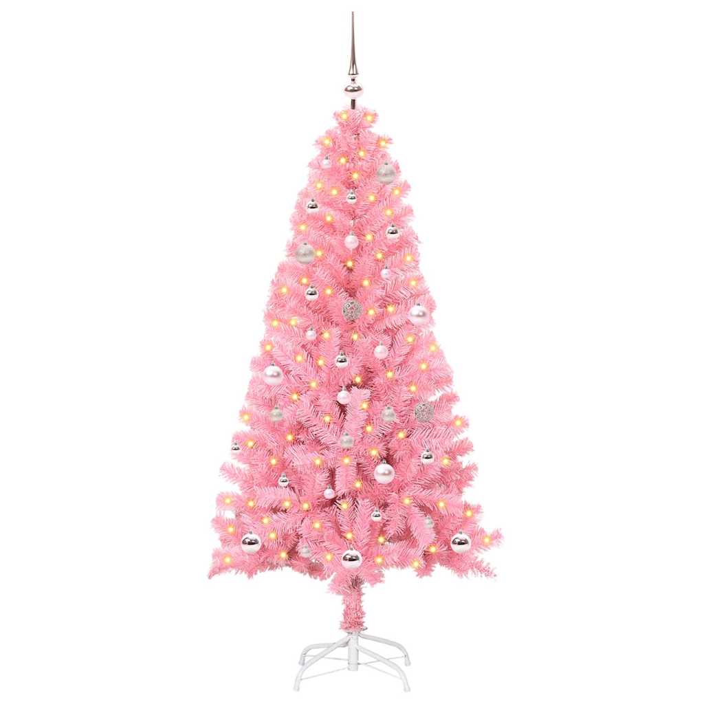 vidaXL Christmas Tree Pink 150 cm PVC - 49501