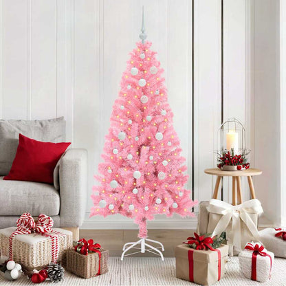 vidaXL Christmas Tree Pink 150 cm PVC - 49502