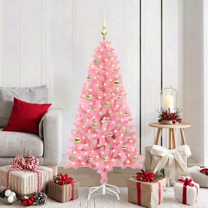 vidaXL Christmas Tree Pink 150 cm PVC - 49506