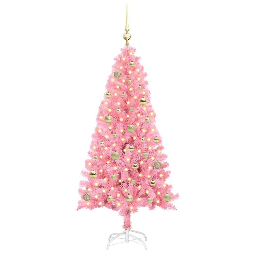 vidaXL Christmas Tree Pink 150 cm PVC - 49506