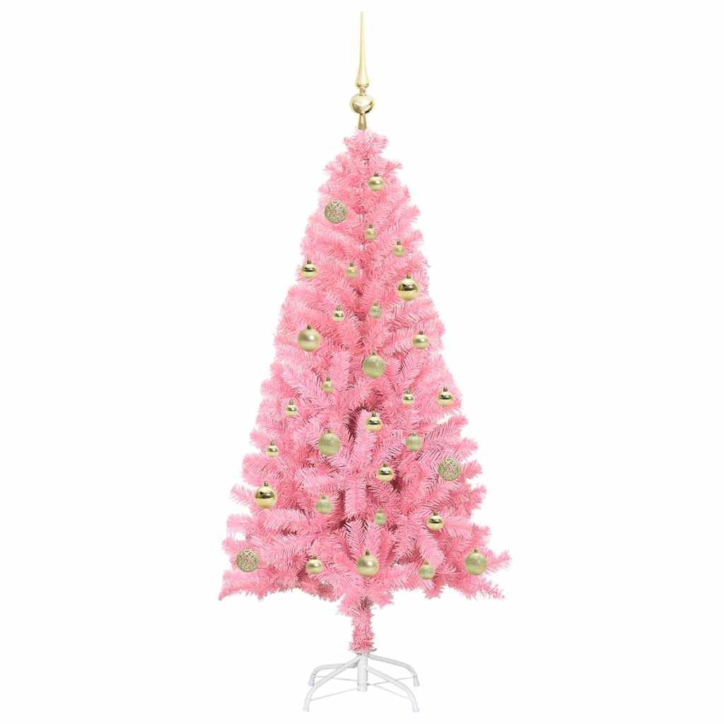 vidaXL Christmas Tree Pink 150 cm PVC - 49506