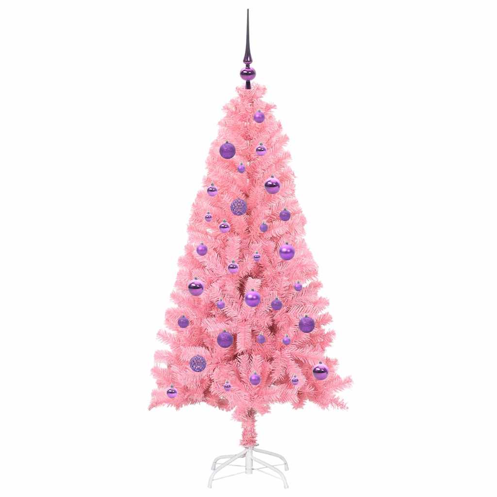 vidaXL Christmas Tree Pink 150 cm PVC - 49518