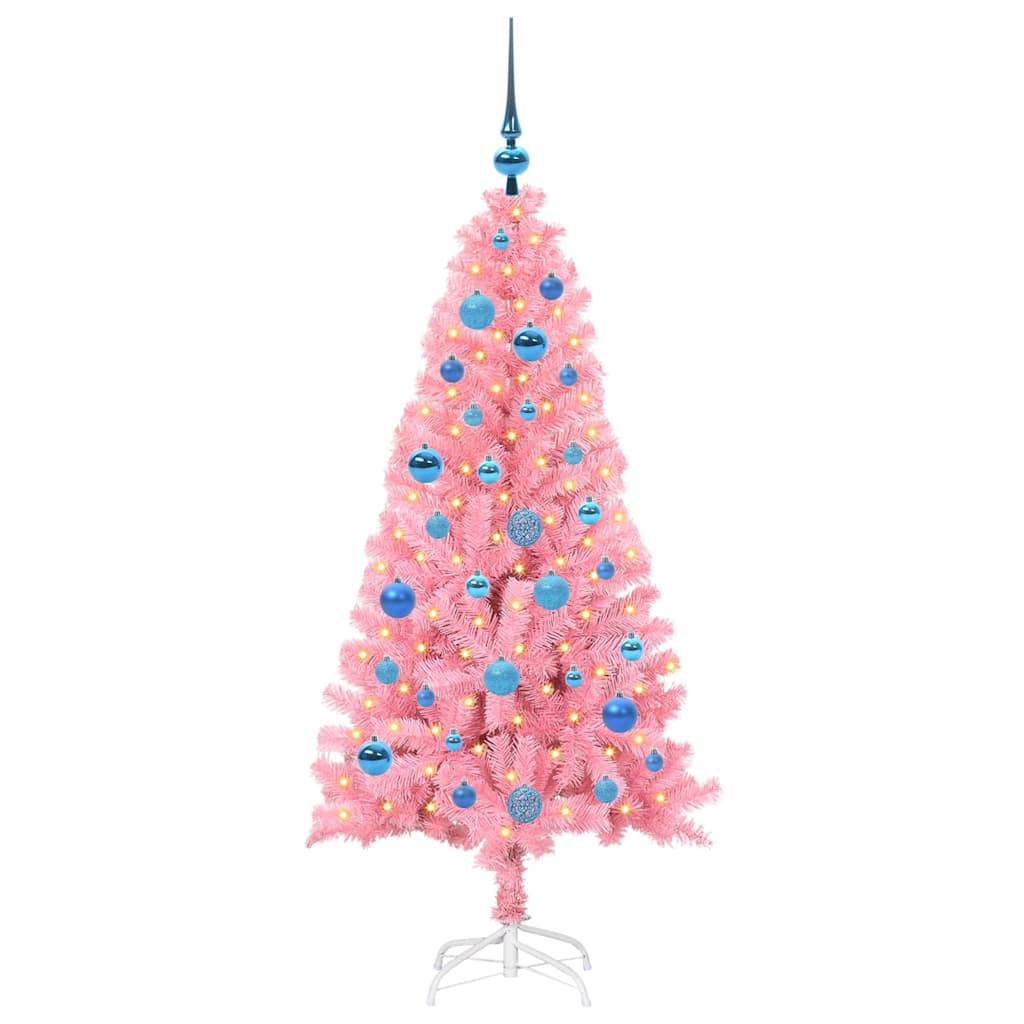 vidaXL Christmas Tree Pink 150 cm PVC - 49520