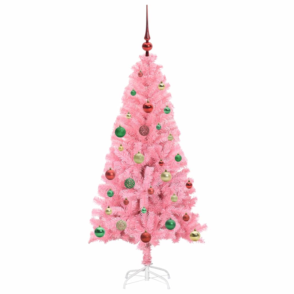 vidaXL Christmas Tree Pink 150 cm PVC - 49524