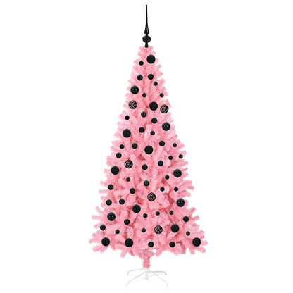 vidaXL Christmas Tree Pink 180 cm PVC - 49544