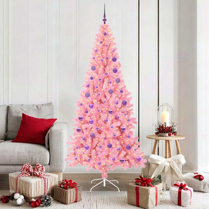 vidaXL Christmas Tree Pink 180 cm PVC - 49552