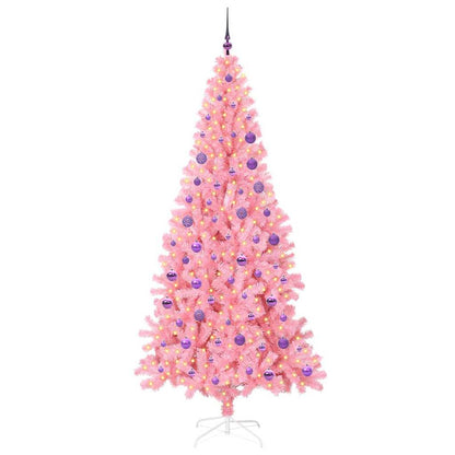 vidaXL Christmas Tree Pink 180 cm PVC - 49552