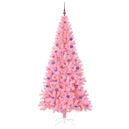 vidaXL Christmas Tree Pink 180 cm PVC - 49552