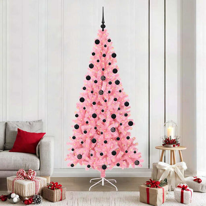 vidaXL Christmas Tree Pink 210 cm PVC
