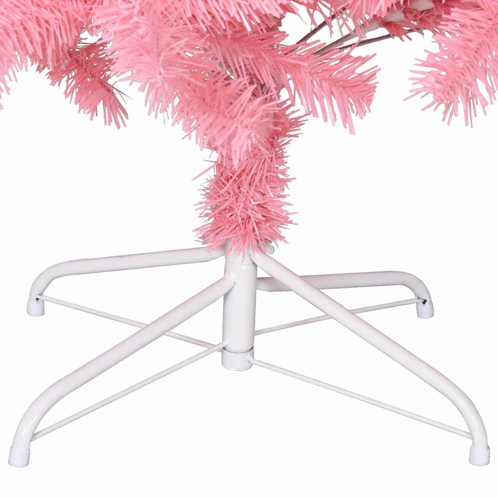 vidaXL Christmas Tree Pink 210 cm PVC - 49574
