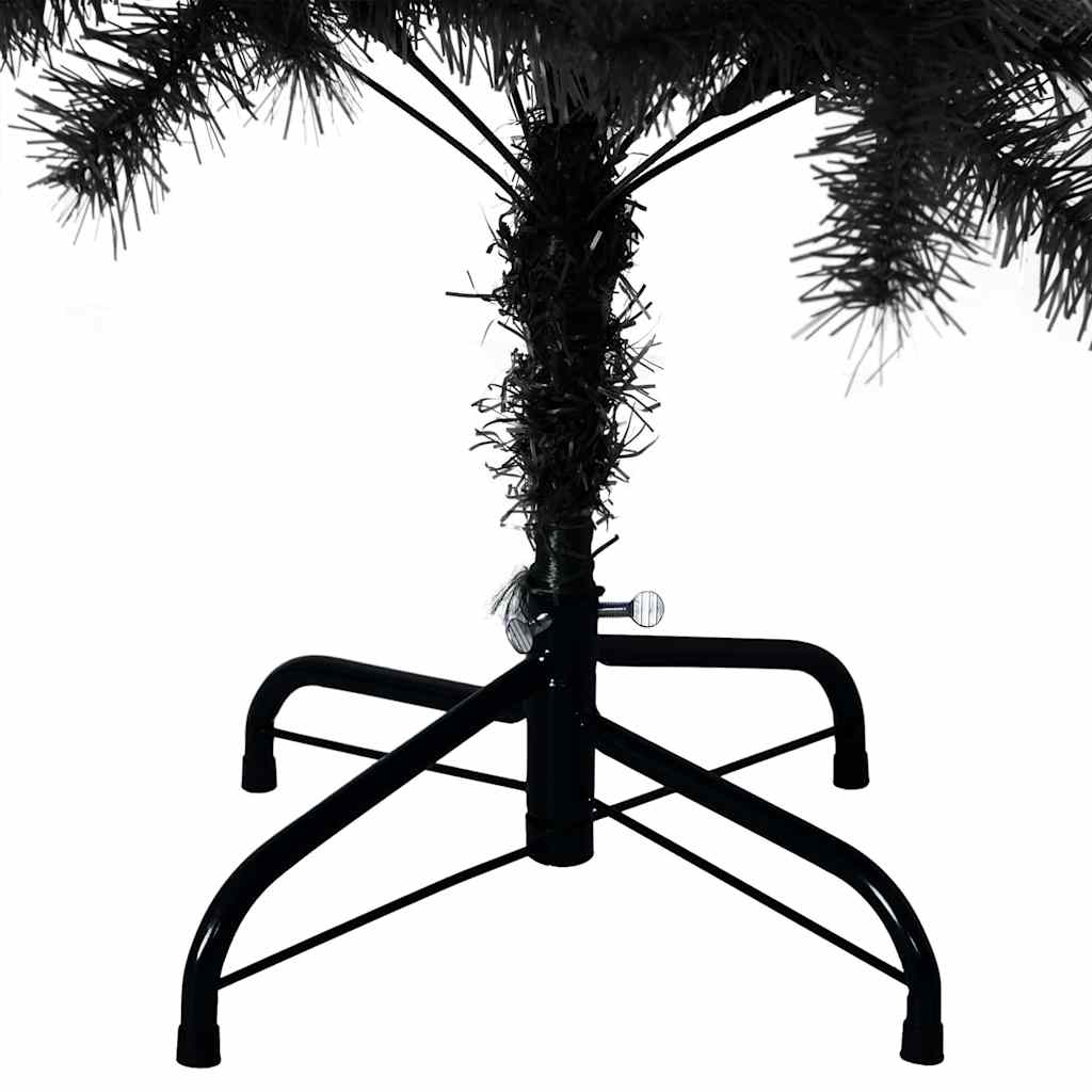 vidaXL Christmas Tree Black 120 cm PVC
