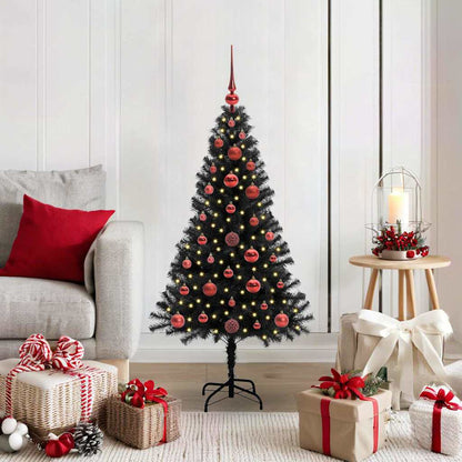 vidaXL Christmas Tree Black 120 cm PVC
