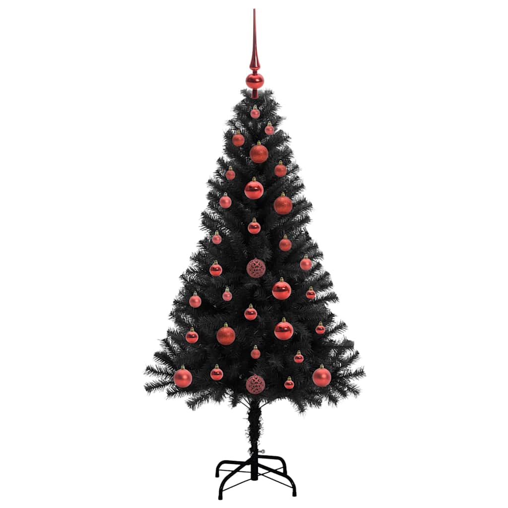 vidaXL Christmas Tree Black 120 cm PVC