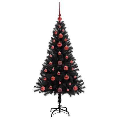 vidaXL Christmas Tree Black 120 cm PVC