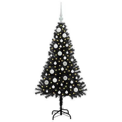 vidaXL Christmas Tree Black 120 cm PVC - 49587