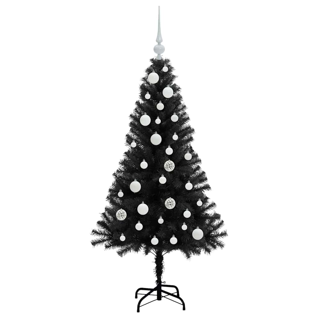 vidaXL Christmas Tree Black 120 cm PVC - 49587