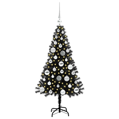 vidaXL Christmas Tree Black 120 cm PVC - 49588