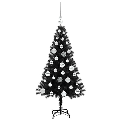 vidaXL Christmas Tree Black 120 cm PVC - 49588