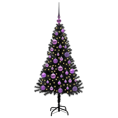 vidaXL Christmas Tree Black 120 cm PVC - 49589