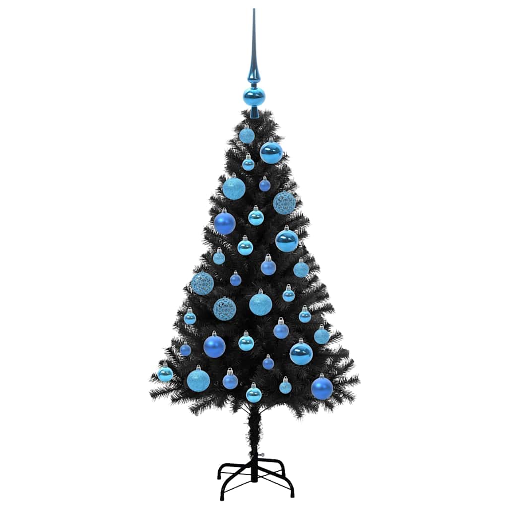 vidaXL Christmas Tree Black 120 cm PVC - 49591